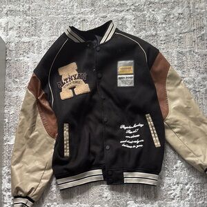 Black and Brown Varsity Jacket